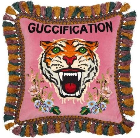 guccification pillow|luxury velvet pillows.